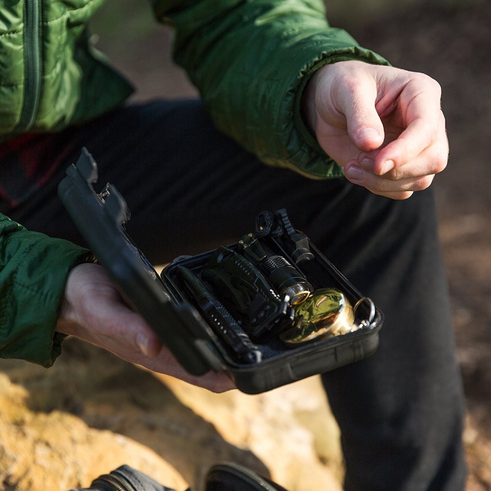 12-In-1 Camping Survival Kit