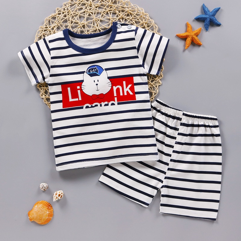Summer Printed Clothing Set 2 Pcs for Kids