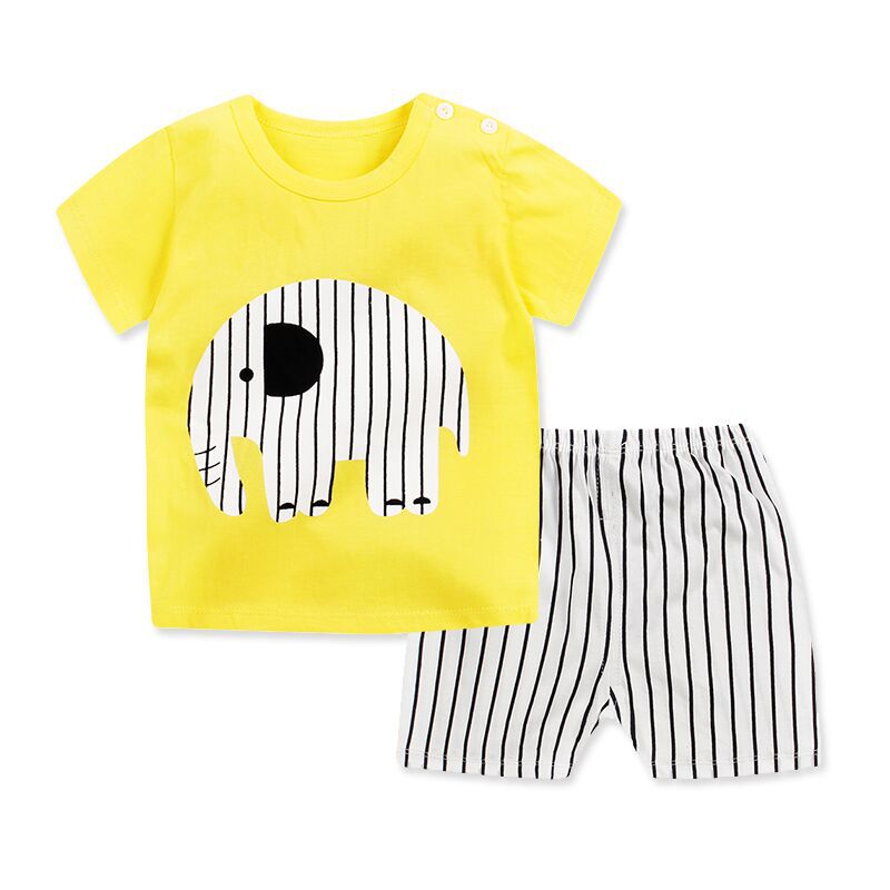 Summer Printed Clothing Set 2 Pcs for Kids