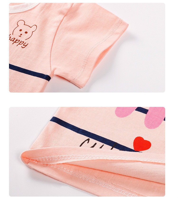 Summer Printed Clothing Set 2 Pcs for Kids