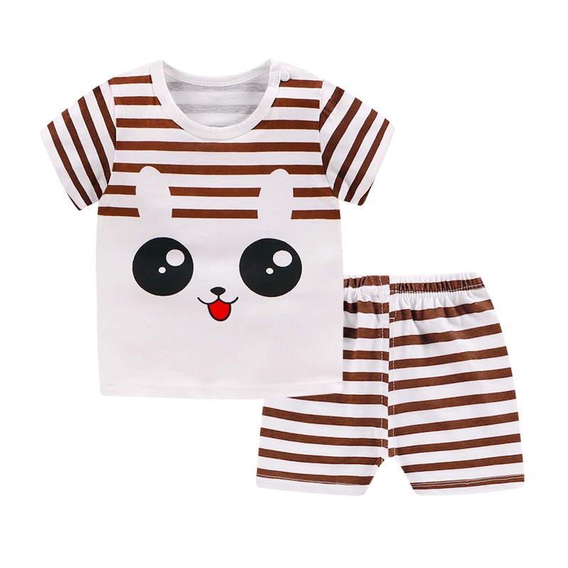 Summer Printed Clothing Set 2 Pcs for Kids