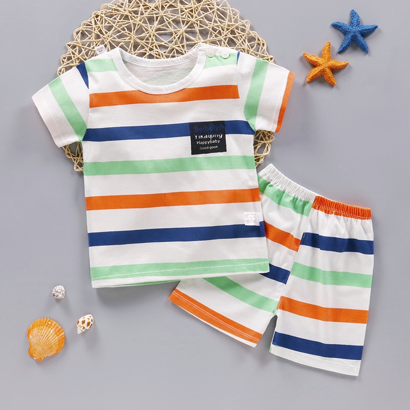 Summer Printed Clothing Set 2 Pcs for Kids