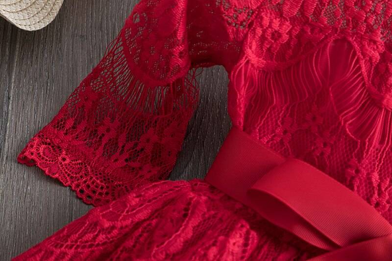 Girl's Flowers / Stars Lace Dress and Tights