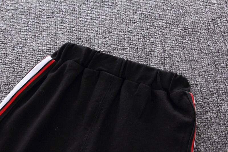 Cotton Boys' Clothing Set in White and Grey